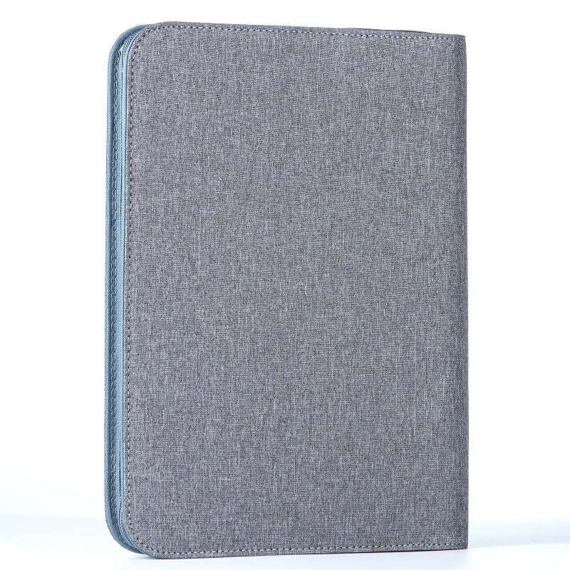 Lanxivi 48 Fountain Pen Case Gray Organizer Bag, Waterproof Canvas Pen Display Holder with YKK zipper - Image 1